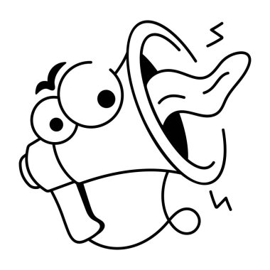 Kalp emojisi olan el çizimi bir saat ikonu 