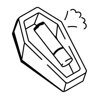 Dumanın Doodle tarzı simgesi tabutu öldürüyor 