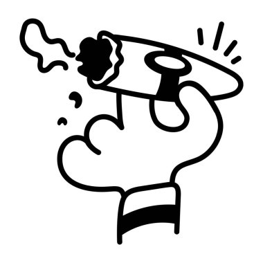 Elle çizilmiş sigara simgesi 