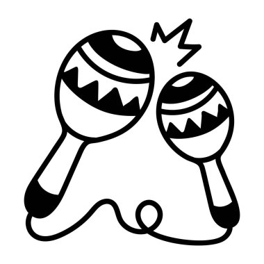 Maracas simgesi el çizimi biçimi 