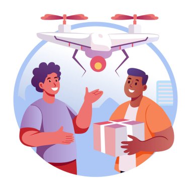 Düz biçimli bir karakter tabanlı İHA iletisi çizimi 