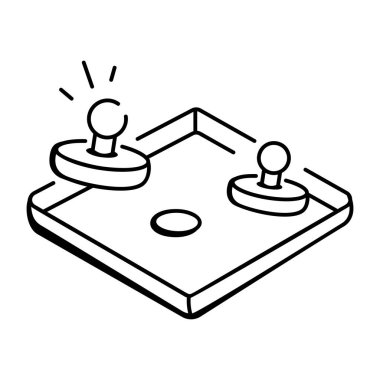 Üçgen mandal oyunu, karalama biçimi