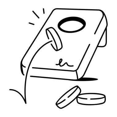 Üçgen mandal oyunu, karalama biçimi