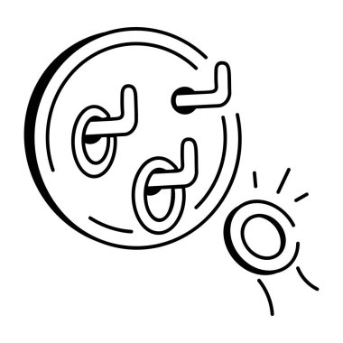 Üçgen mandal oyunu, karalama biçimi