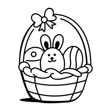 Doodle Stili İlkbahar ve Çiçek açan Simgeler