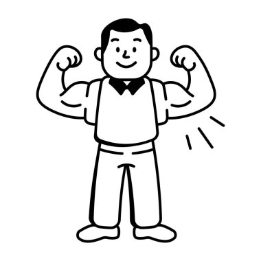 StyleStrong baba simgesi karalama stilinde 