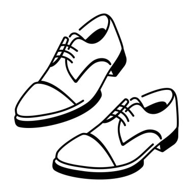 Çizim biçiminde ayakkabı simgesi 