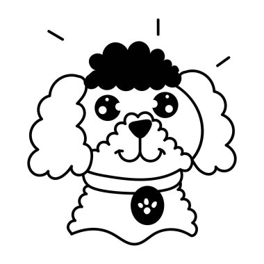 köpek çizgi film tasarımı, vektör şirin köpek yavrusu karakteri doğa ve sevimli tema vektör illüstrasyonu