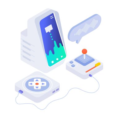 Veri merkezi simgesinin vektör tasarımı