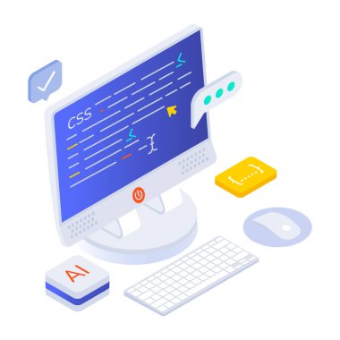 Web programlama vektör illüstrasyon kavramı