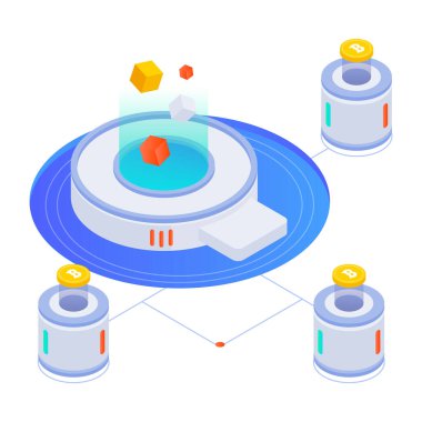 Veri Merkezi simgesini, vektör çizim