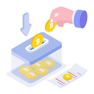 Bitcoin şifreleme para sikkeleri simge