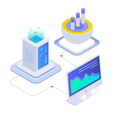 veri analizi soyut konsept vektör çizimi.