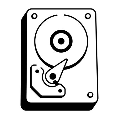 Sabit diskin karalama biçimi simgesi 