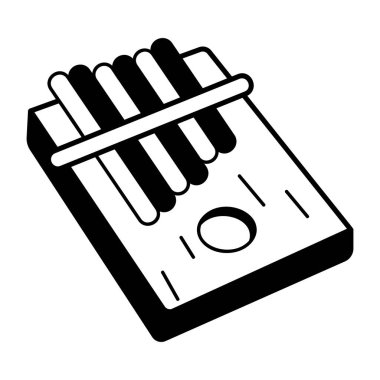 Kalimba 'nın el çizimi simgesi 