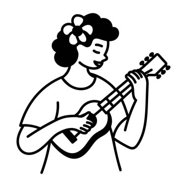 Elle çizilmiş müzik karakteri simgesi 