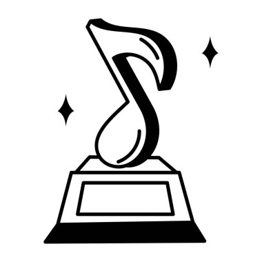 Elle çizilmiş müzik ödülü simgesi 