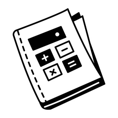 El çizimi biçiminde matematik notları simgesi