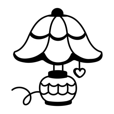 Lambanın el çizimi simgesi. 