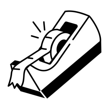 Bant tutucunun el çizimi simgesi 