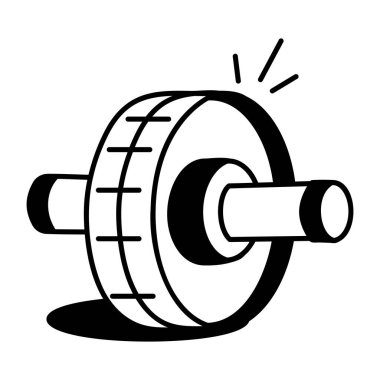 Elle çizilmiş Ab silindiri simgesi 