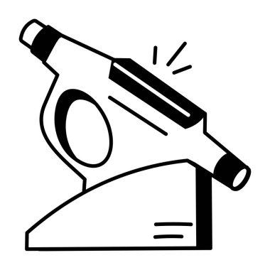 Elle çizilmiş diş tabancası simgesi 