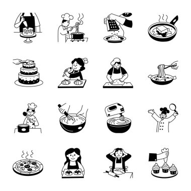 El Çizimi Fırın Çizimleri Paketi 