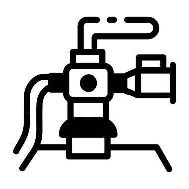 Bir su pompası gösteren kabartma biçimi simgesi