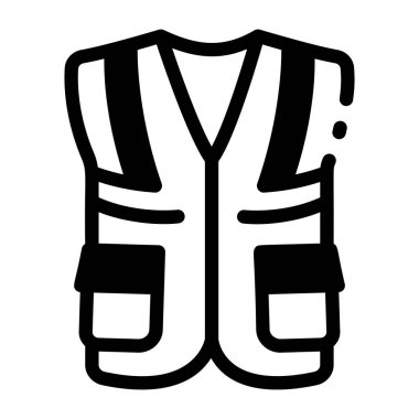 İnşaat güvenlik yeleğini gösteren bir simge