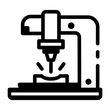 Glyph biçiminde otomatik değirmen makinesi simgesi 