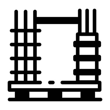 Bir yapı yapısının kabartma biçimindeki simgesi 