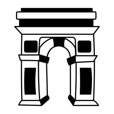 Washington kare çizimi el çizimi tarzında