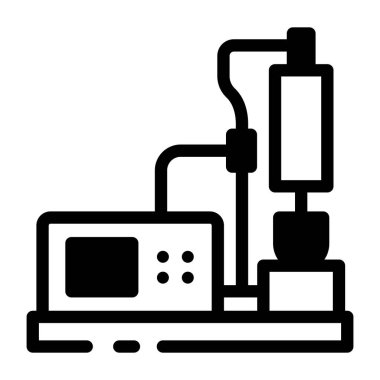 Doğrusal biçimde laboratuvar otomatik soğurma makinesi simgesi 