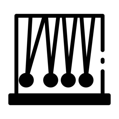 Newton beşiğiyle fizik deneyi yapmanın satır biçimi simgesi 
