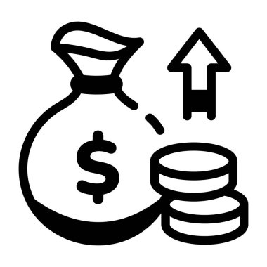 Sermaye kazancını gösteren satır biçimi simgesi 