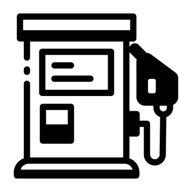 Bir çizgi biçimi simgesi Yakıt istasyonu işareti 