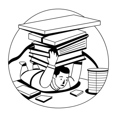 Kabartma biçiminde iş gerilimi çizimi 