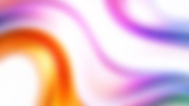 Neon efektli yaratıcı renkli dalgalı bir sanat tasarımı 