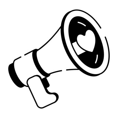 Düğün duyurusunun el çizimi simgesi. 