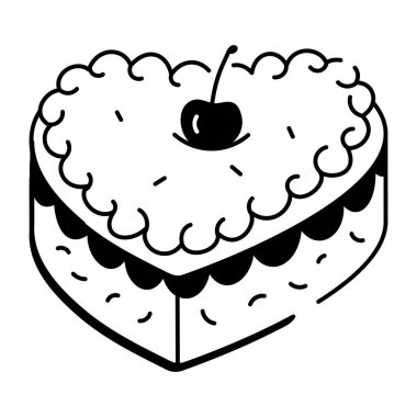 Halo kalbin el çizimi simgesi. 