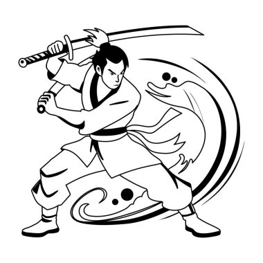 Kılıç ustasının bir tasviri. 