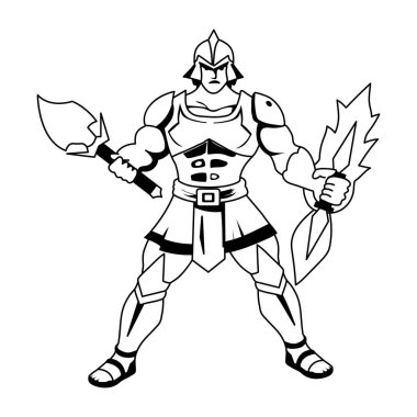 Şimşek şövalyesinin kabartma şekli. 