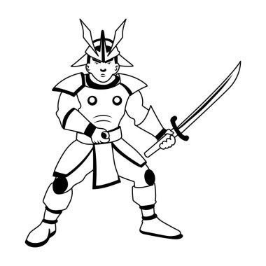 Parlak bir samuray karakterinin sembolü. 