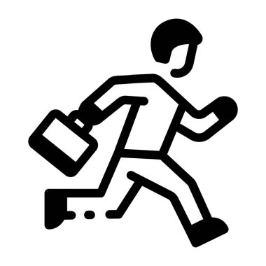 Geç kalan karakterin doğrusal biçim simgesi 