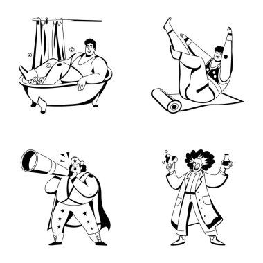 Kabartma Biçimli Aptal Karakterler Paketi