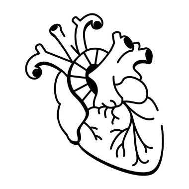 İnsan kalbi dövmesinin kusurlu bir simgesi.