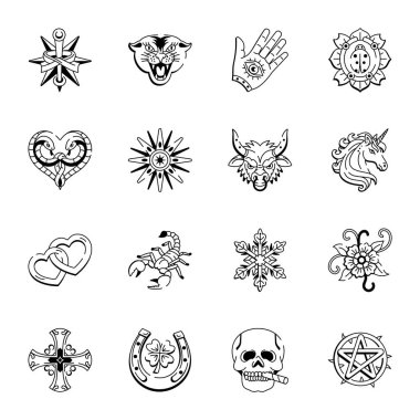 El Çekimi Vücut Sanatı Simgeleri 