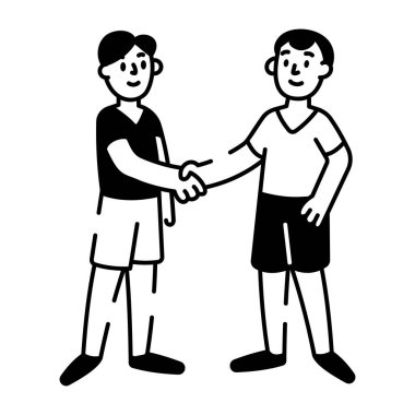 İki insanın el sıkışmasını gösteren bir el resmi.