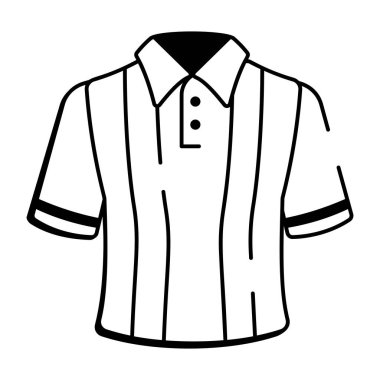 Hakem gömleğinin Doodle tarzı simgesi