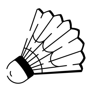 Bir mekik siki karalama stili simgesi